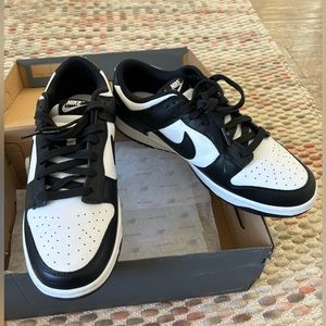 Nike dunk low retro white black panda men 10.5 new